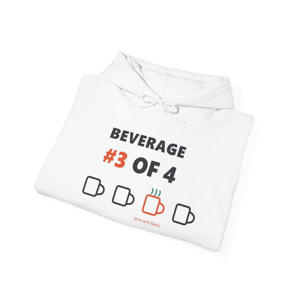 Beverage #3 of 4 Hoodie – Funny Coffee Count Graphic Sweatshirt