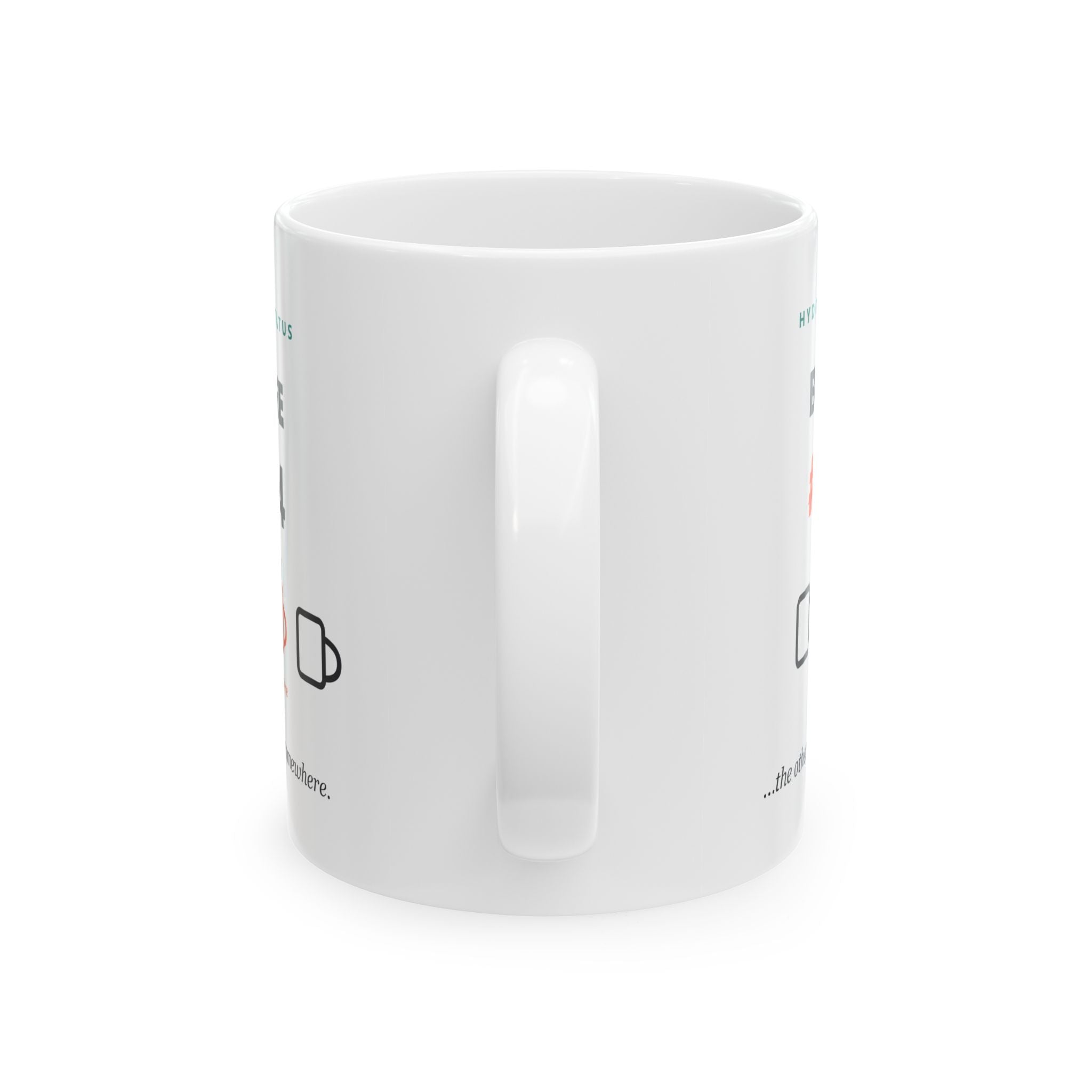 Ceramic Mug — "Beverage #3 of 4" Coffee Humor Hydration Tracker (11oz, 15oz)