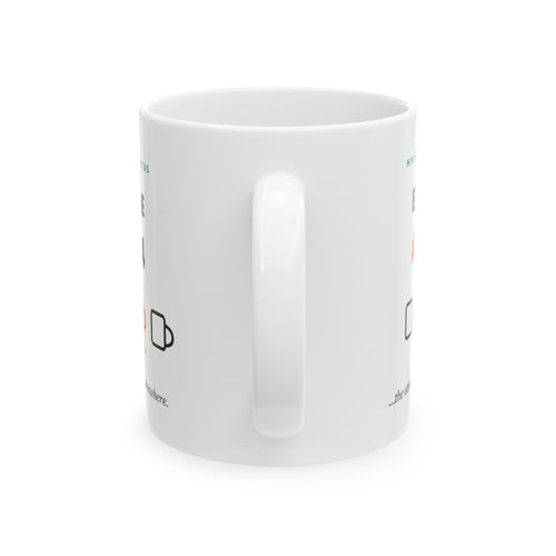 Ceramic Mug — "Beverage #3 of 4" Coffee Humor Hydration Tracker (11oz, 15oz)