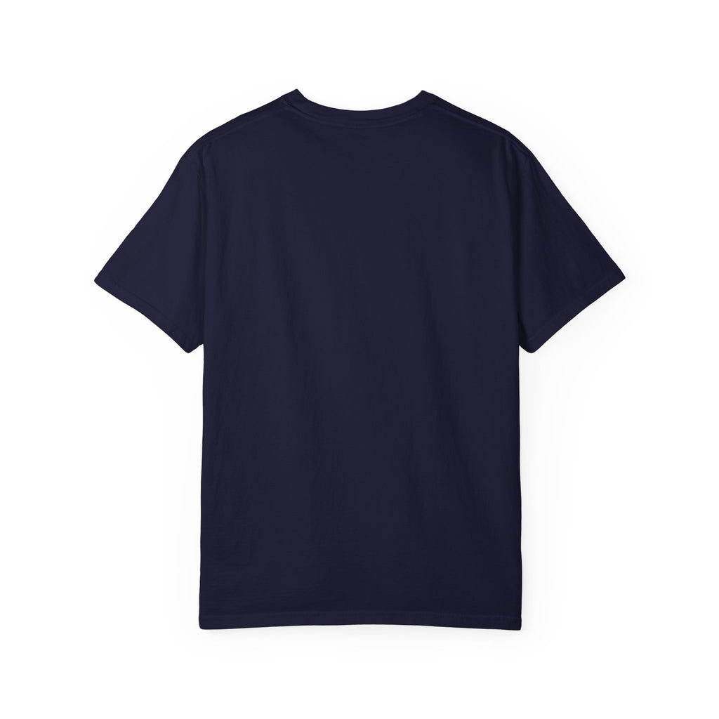 Epic Blue Warrior T-Shirt — Fantasy Swordfighter Graphic Tee