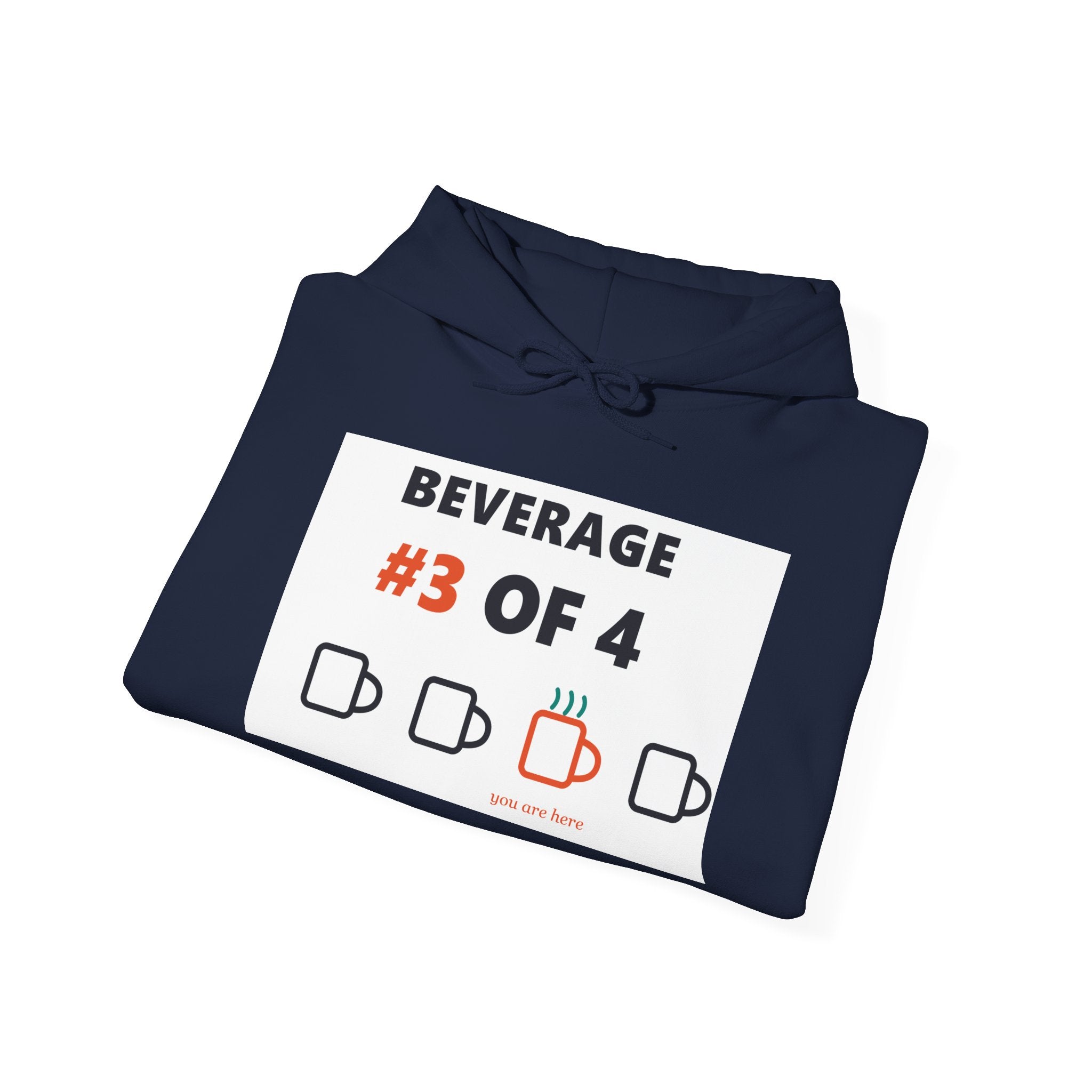 Beverage #3 of 4 Hoodie – Funny Coffee Count Graphic Sweatshirt