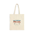 Still Late. Canvas Tote Bag – Funny Retro Typography Grocery & Everyday Reusable Shopper