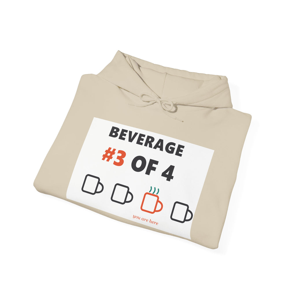 Beverage #3 of 4 Hoodie – Funny Coffee Count Graphic Sweatshirt